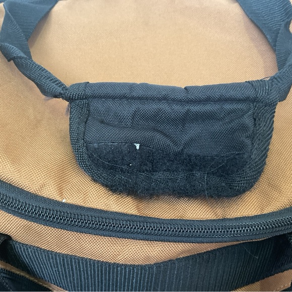 CARHARTT Duffle Bag Canvas Tote Pocket Carry Handles Brown & Black Gear Bag - Picture 10 of 15